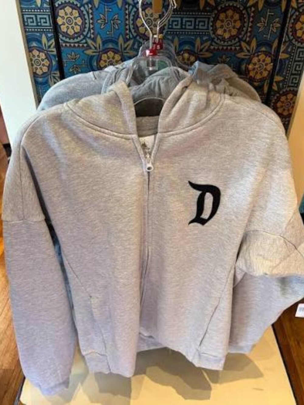 Disneyland Resort Spirit Jersey Logo Zip Hoodie - Grey - Adult Size XS